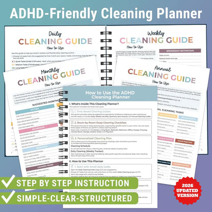 Amoria™ ADHD Cleaning Planner